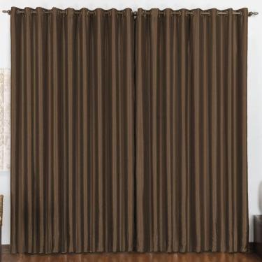 Imagem de Cortina 2m quarto escritório blackout varão tabaco