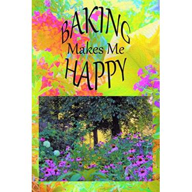 Imagem de Baking Makes Me Happy: Recipe Book and Cooking Journal - Hazy Morning Sunrise in My Rubio Garden on Autumn Colors Landscape with Hot Pink Hydrangea