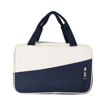 Imagem de Bolsa de mergulho feminina Pacote de ombro de grande capacidade para homens Bolsa de malha portátil de praia Bolsas de banho de viagem (Azul)