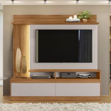 Imagem de Estante Home Para Tv Até 65 Polegadas 183cm 2 Portas Atenas Notável Freijó/off-white