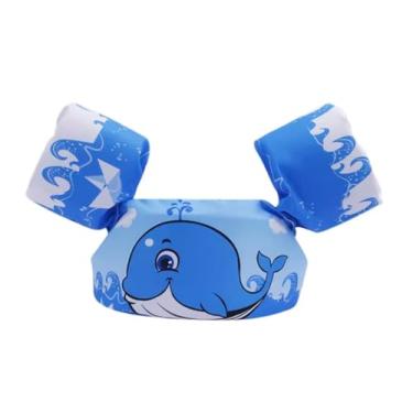 Imagem de Colete Piscina Criança Infantil, Boia com Braço Salva-Vidas, Não Fura (Azul)