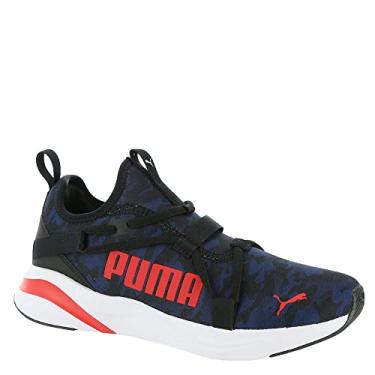 Imagem de PUMA Tênis infantil Softride Rift Slip On Camo Jr, Camuflagem vermelha de alto risco preto-azul-azul, 6.5 Big Kid