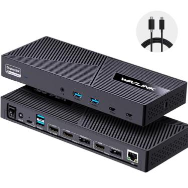 Imagem de WAVLINK Estação de Ancorage USB-C Dual 4K com Carregamento de 100W e 10 Portas USB 3.1 Gen1