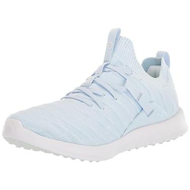 Imagem de Puma Golf NA Tênis feminino Laguna Fusion Knit, Azul gelado - puma branco, 6.5