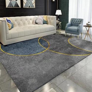 Imagem de Tapete Sala de estar Sofá Mesa de centro Tapete de chão Decoração de quarto de luxo Tapetes macios para casa Tapete grande de flanela 8.180 x 280 cm 71 x 110 pol.