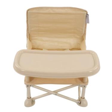 Imagem de Cadeira Portátil de Piquenique para Bebês Akozon, Cadeira de Treinamento Infantil Multifuncional, Cadeira Infantil Dobrável de Segurança Ao Ar Livre Com Ajuste Confortável (Bege