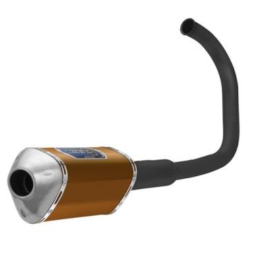 Imagem de Escapamento Pro Tork Mini 3 Curva Preta Cg 1976/89 / Today / Titan 199