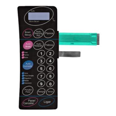 Imagem de Membrana teclado Para Microondas Panasonic Nn 6556 Nn 6957 Preta - TND
