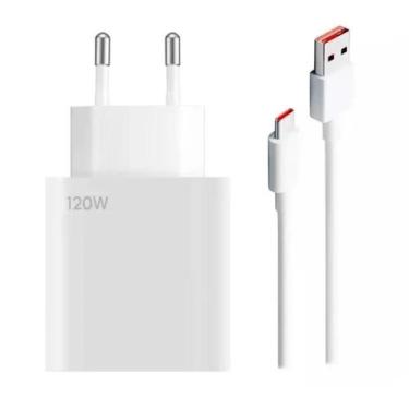 Imagem de Fonte Carregador Type-C 120w Turbo + Cabo de Dados 6A - Quick Charge