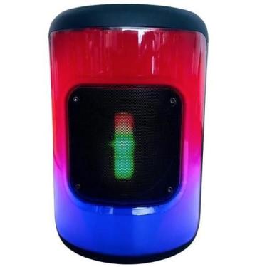Imagem de Potente Caixa De Som Bluetooth Fm Bateria Longa Duração Led - Kapbom