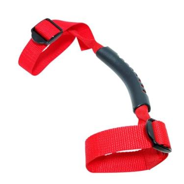 Imagem de JicSuXi Alça de Apoio para Barra de Proteção, Alça Antiderrapante, Forte, Substituição, Fácil Instalação para Acessórios Automotivos Bj40, Vermelho