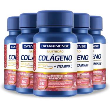 Imagem de Kit 5 Colágeno Verisol + Vitamina C Catarinense 60 Comprimidos