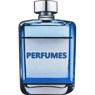 Imagem de Prateleira Organizadora Nicho Expositor de Perfumes Azul MDF - Shoppin