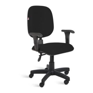 Imagem de Cadeira Ágata Diretor Back Braço Regulável Tecido Preto - Ideaflex