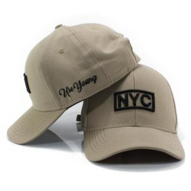 Imagem de Boné Nyc New York  City Aba Curva Fitão - Use young store, Bege