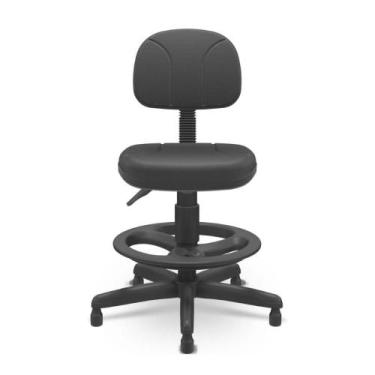 Imagem de Cadeira Check Out Executiva Back System Sem Braço Tecido Preto - Plaxm