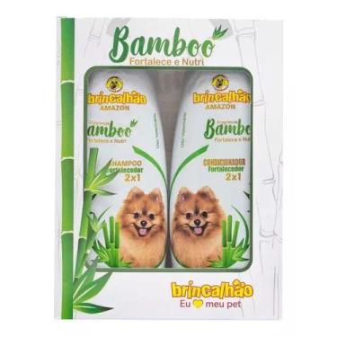 Imagem de Kit Shampoo E Condicionador Brincalhão Bamboo 500ml P/ Cães