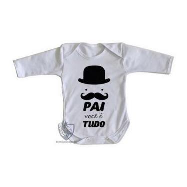 Imagem de body nenê criança roupa bebê manga longa Pai tudo - Empório Dutra, G  