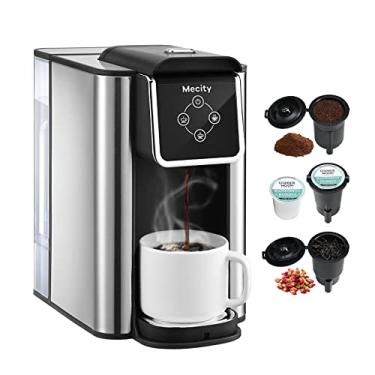 Imagem de Mecity Cafeteira 3 em 1 máquina de café de porção única, compatível com cápsulas K copo, cafeteira instantânea, máquina de chá, copo de 6,8, 10 g, reservatório de água removível de 1,417 g, 120 V 1150