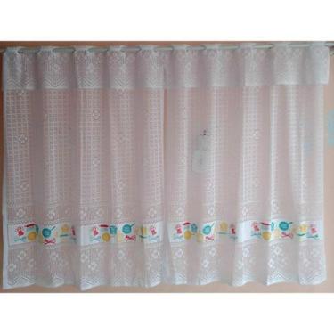 Imagem de Cortina Cozinha Renda Grossa 2,00 Larg X 1,50M Alt - Interlar
