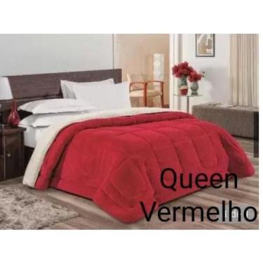 Imagem de Edredom Sherpa Cobertor E Coberdrom Casal Queen Grosso - Chrisney Bord