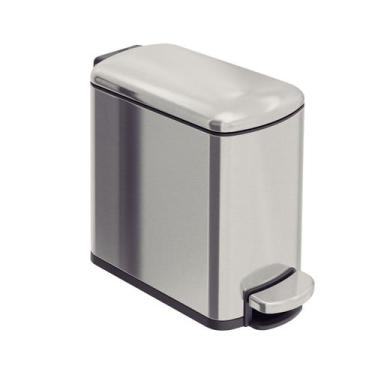 Imagem de Lixeira Tramontina 6 Litros Tipo D Slim com Pedal em Aço Inox Scotch B