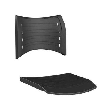 Imagem de Assento e encosto cadeira plástica iso - Frisokar, Preto