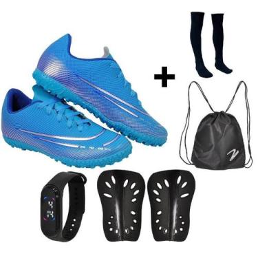 Imagem de Chuteira Society Adulto Juvenil Sosaite Campo Sintético Futebol Nova +