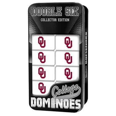Imagem de MasterPieces NCAA Oklahoma Sooners Edição Colecionador Double Six Dominoes