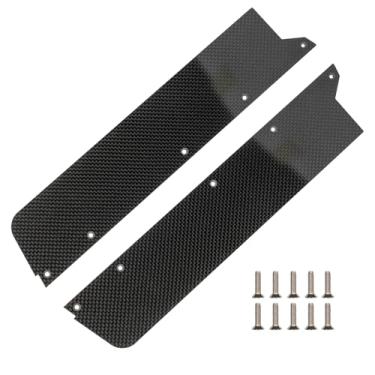 Imagem de 2PCS Carbon Fiber Widening Side Skirts for ARRMA 1/7 Limitless/Infraction/Felony 6S BLX, 30mm Side Skirt Chassis Panels Kit, Set of 2 RC Upgrade Part #ARA320509 (Style-3)