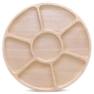 Imagem de Noritake Servidor dividido de madeira de rede, 40,64 cm em creme
