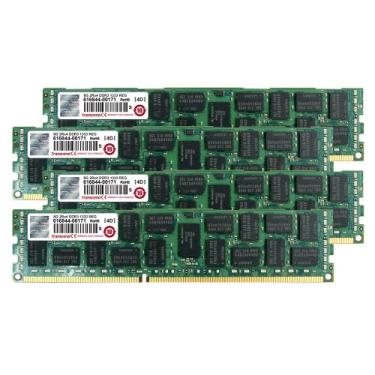 Imagem de Transcend 32 GB (8 GB x 4 Kit) JetMemory DDR3- 1333 ECC DIMM registrado 2Rx4 para Mac Pro meados de 2010 - meados de 2012 (TS32GJMA533Y)