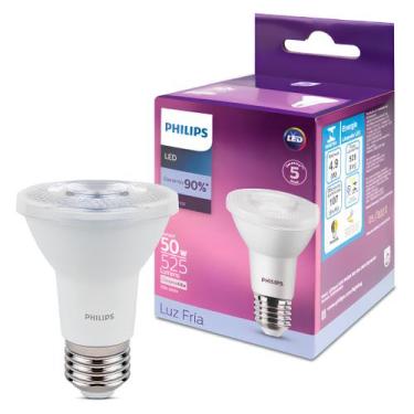 Imagem de Lampada Led Par20 4,9W 525Lm 25 Bivolt E27 Philips, Branca, 4,9W