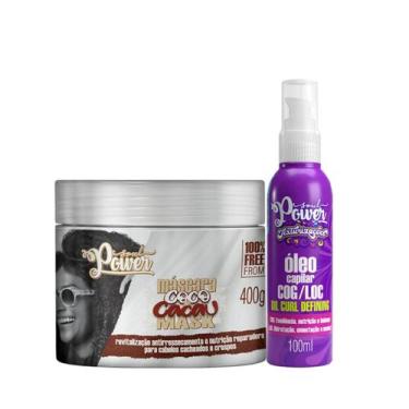 Imagem de Soul Power Coco e Cacau Masc 400ml + Text Óleo 100ml