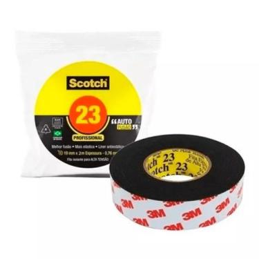 Imagem de Fita Isolante Autofusão 23BR Scotch 19mm 10m Preta 3M