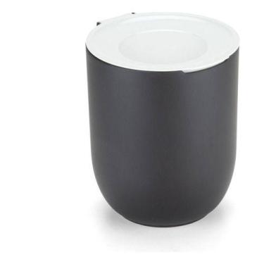 Imagem de Lixeira De Plastico 5 Litros Preto E Cinza Arthi Premium, Manual Preto