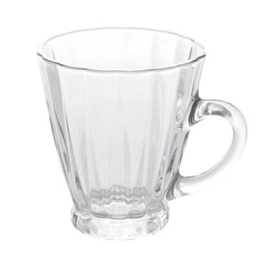 Imagem de Conjunto 4 Xícaras para Café de Vidro Radial 140ml 220014 - Lyor - LYO