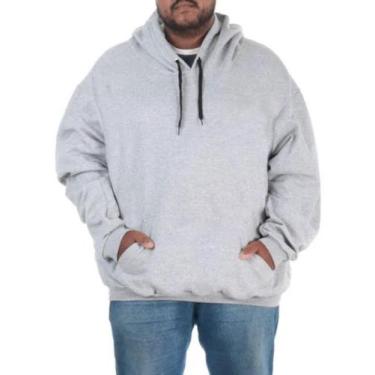 Imagem de Blusa Moletom Canguru Masculino Plus Size - Cinza - Sunset, G1, Cinza