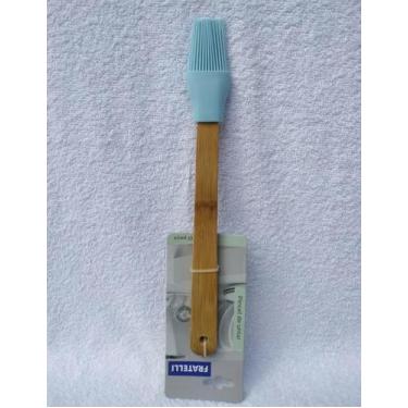 Imagem de Pincel De Untar Silicone com Cabo de Bambu - Fratelli, AZUl