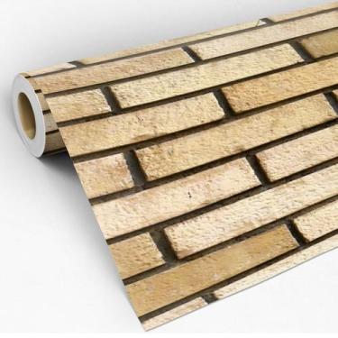 Imagem de Papel de Parede Vinilico Lavável Tijolinho Churrasqueira 3m - 7decorst