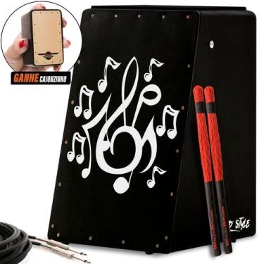 Imagem de Cajón wd style elétrico  kit acessórios  p  musical - b - WITLER DRUMS