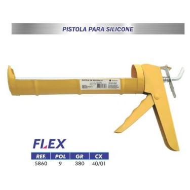 Imagem de Pistola Silicone Profissional Reforçada 9" 5860 Lotus Flex