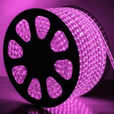 Imagem de Mangueira Led ROSA 5050 Chata 5.0W/5. 35W/m. 15 metro, 110v ou 220v + 