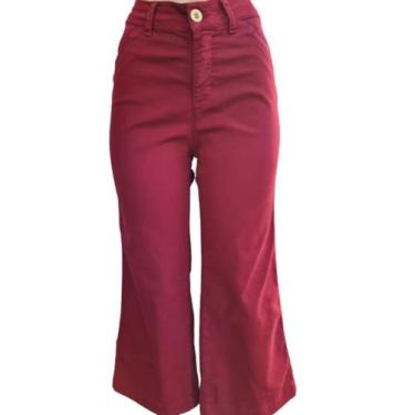 Imagem de Calça Jeans Capri Pantacourt Colorida C/Laycra Cintura Alta  Muito Mai