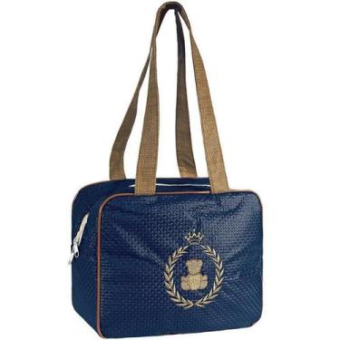 Imagem de Bolsa Maternidade Basic Marinho com Marrom P - Talismã