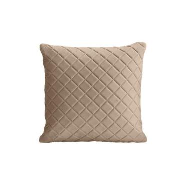 Imagem de Almofada Tressê 40x40cm Veludo Bege - Nexta Casa