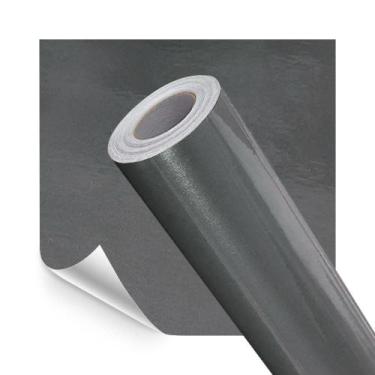 Imagem de Papel de Parede Adesivo Lavavel Laca Alto Brilho Cinza Metálico - Open