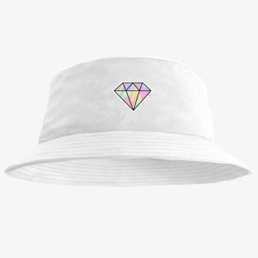Imagem de Chapéu Bucket Hat Estampado Diamante - MP Moda Masculina, Único, Branc