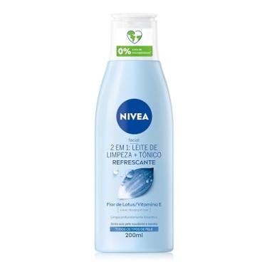 Imagem de NIVEA Loção 2 em 1 200ml - Leite de Limpeza e Tônico - Remove as impurezas, inclusive resíduos de maquiagem e poluição, tonifica profundamente e deixa a pele mais saudável - Cuidado facial