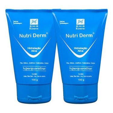 Imagem de Kit 2 Cremes Nutri Derm Calmante Da Pele Com Psoríase 100gr - RHR Cosm